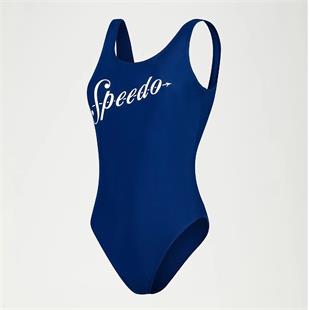 Speedo Logo Deep U-Back Yüzücü Mayosu