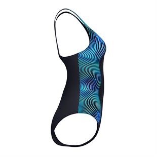 Speedo Medalist Printed Kadın Yüzücü Mayosu