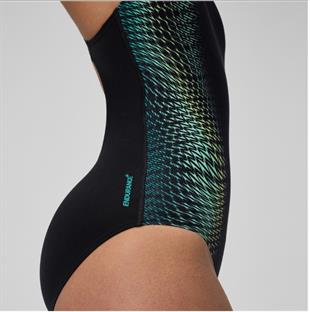 Speedo Medalist Printed Kadın Yüzücü Mayosu