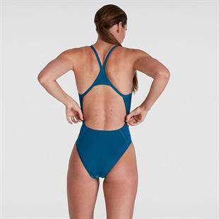 Speedo Placement Digital Turnback Kadın Yüzücü Mayosu