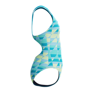 Speedo Printed Splashback Kız Çocuk Yüzücü Mayosu