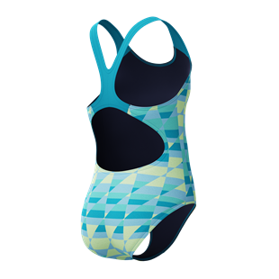 Speedo Printed Splashback Kız Çocuk Yüzücü Mayosu