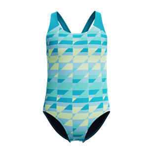 Speedo Printed Splashback Kız Çocuk Yüzücü Mayosu