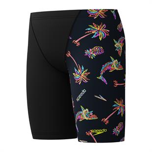 Speedo Printed V-Cut Jammer Erkek Çocuk Yüzücü Mayosu