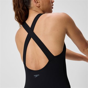 speedo Solid Scoop Neck Kadın Yüzücü Mayosu
