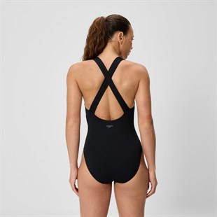 speedo Solid Scoop Neck Kadın Yüzücü Mayosu