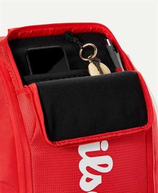 Wilson Tenis Sırt Çantası Super Tour Wilson Red Backpack
