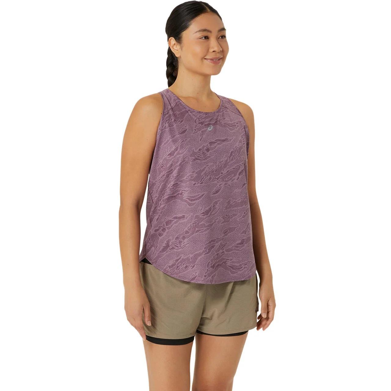 Asics Road All Over Print Tank Kadın Atlet