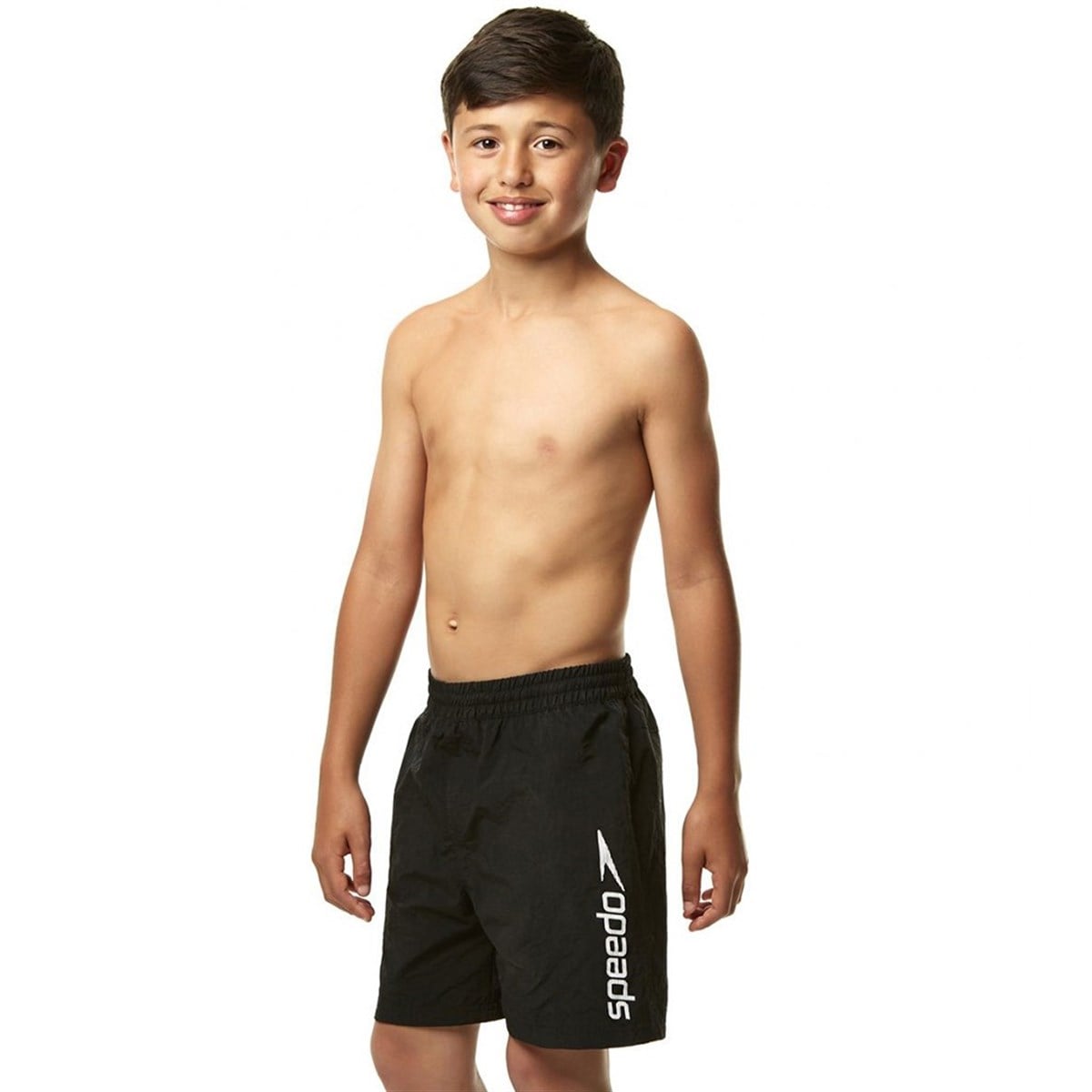 Speedo Challenge Erkek Çocuk Şort Mayo - Siyah/Beyaz