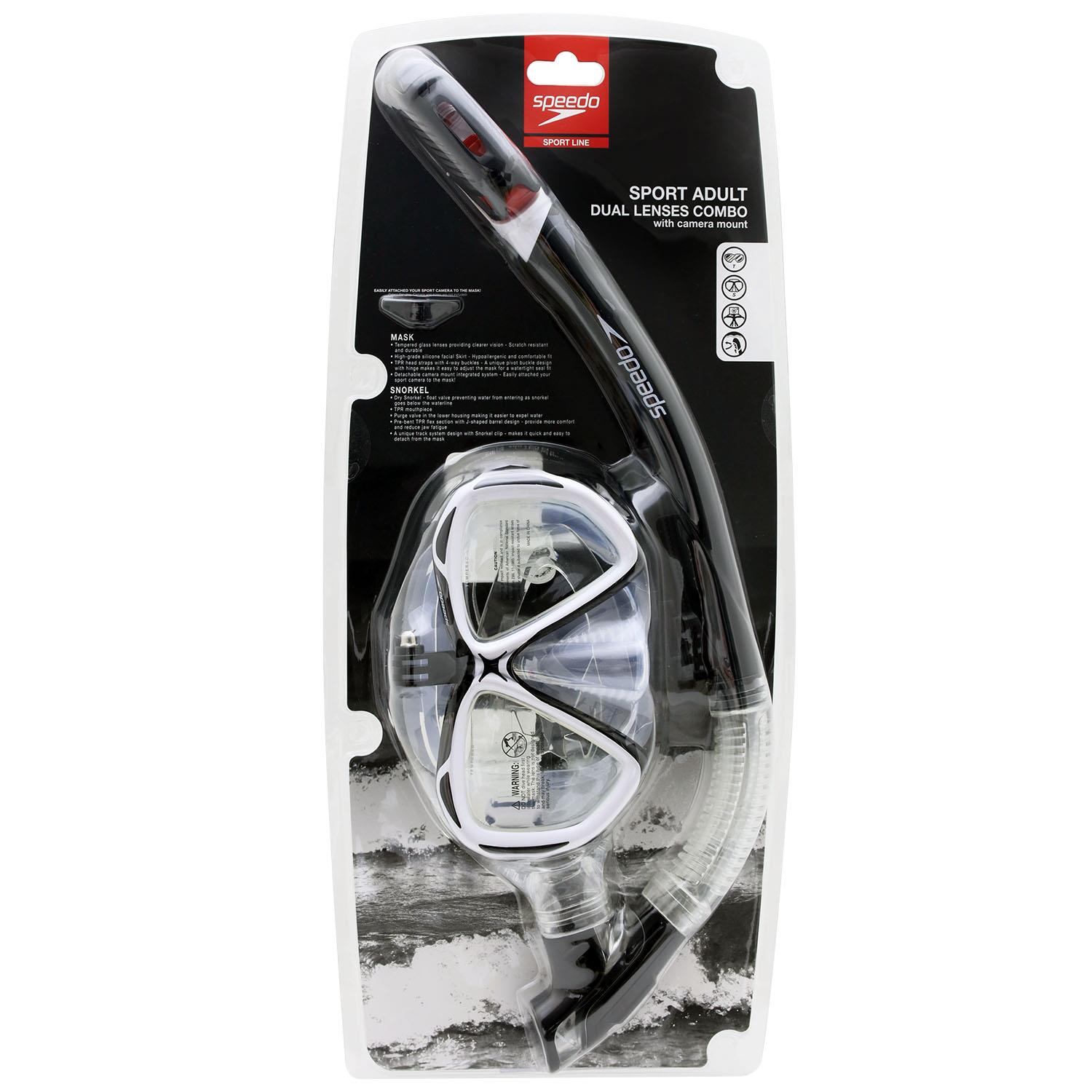 Speedo Kamera Takılabilir Şnorkel Set