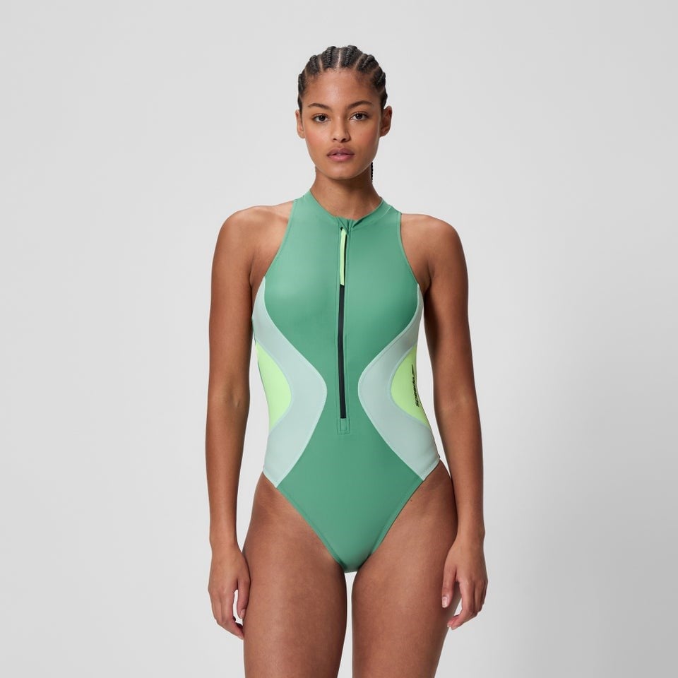 Speedo Ocean Flex Zip Kadın Yüzücü Mayosu