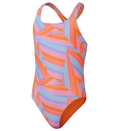 Speedo Printed Medalist Kız Çocuk Mayo