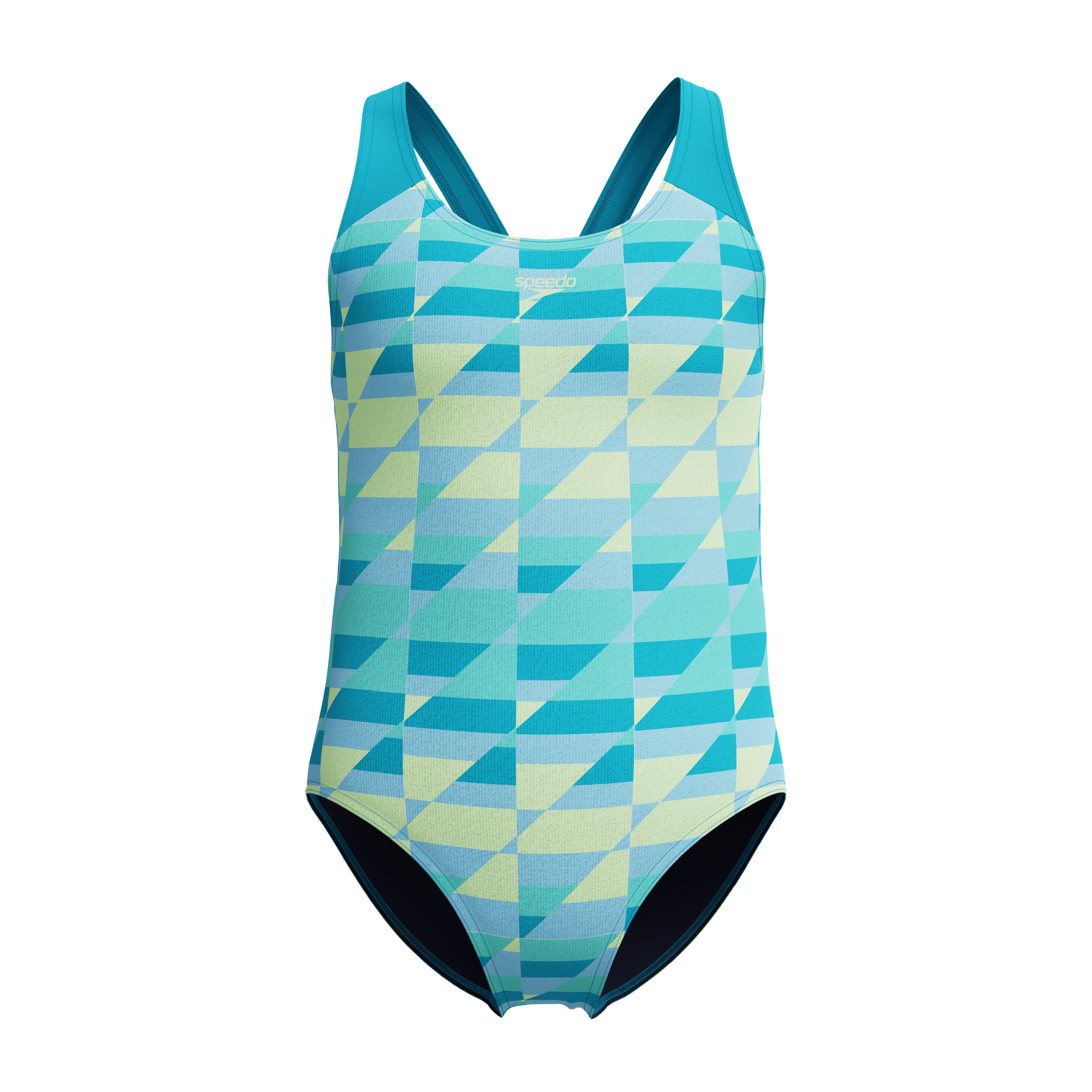 Speedo Printed Splashback Kız Çocuk Yüzücü Mayosu