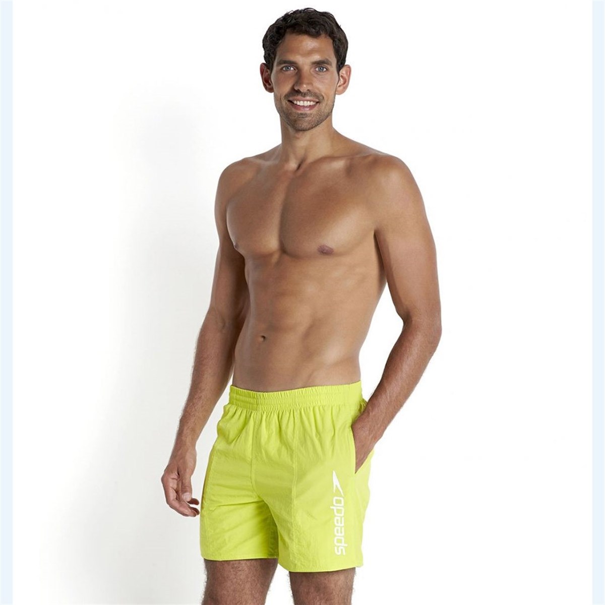 Speedo Scope Erkek Şort Mayo - Yeşil/Beyaz