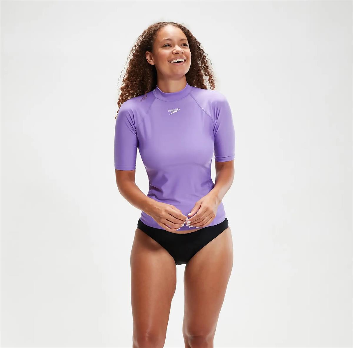 Speedo Sleeve Rash Kadın Yüzücü Üstü