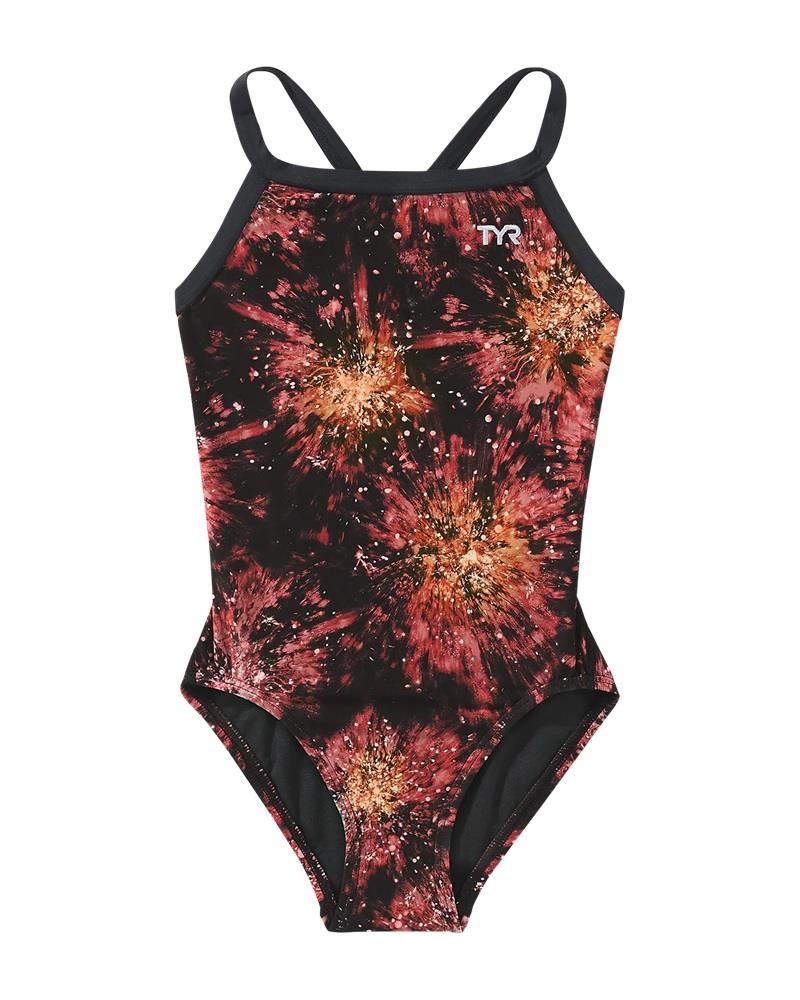 TYR Durafast Lite® Kız Çocuk Diamondfit Mayo - Radiant Flare