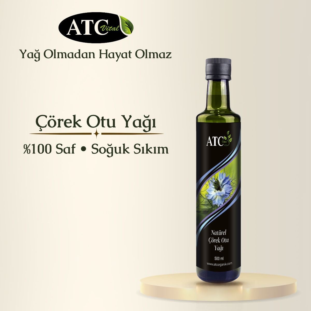 ATC Vital Çörek Otu Yağı 500 ml