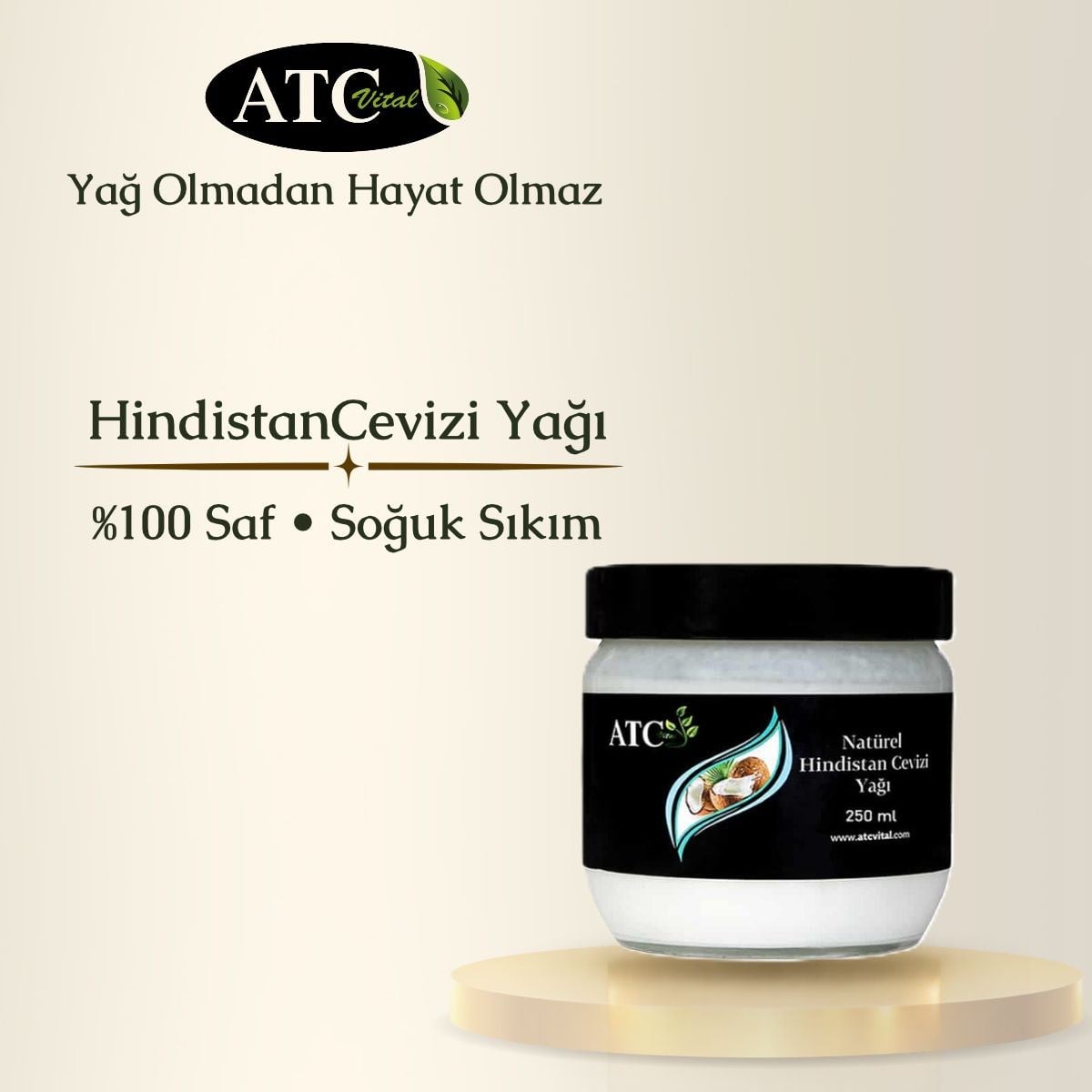 ATC Vital Hindistan Cevizi Yağı - 250 ml