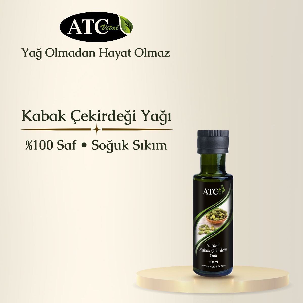 ATC Vital Kabak Çekirdeği Yağı 100 ml