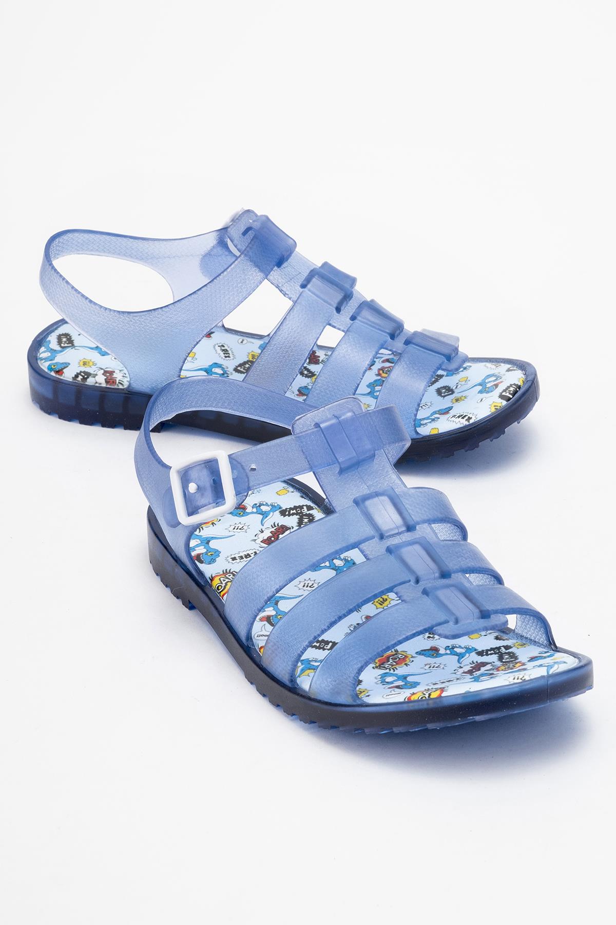 Çocuk Işıklı Şeffaf Sandalet LACİ
