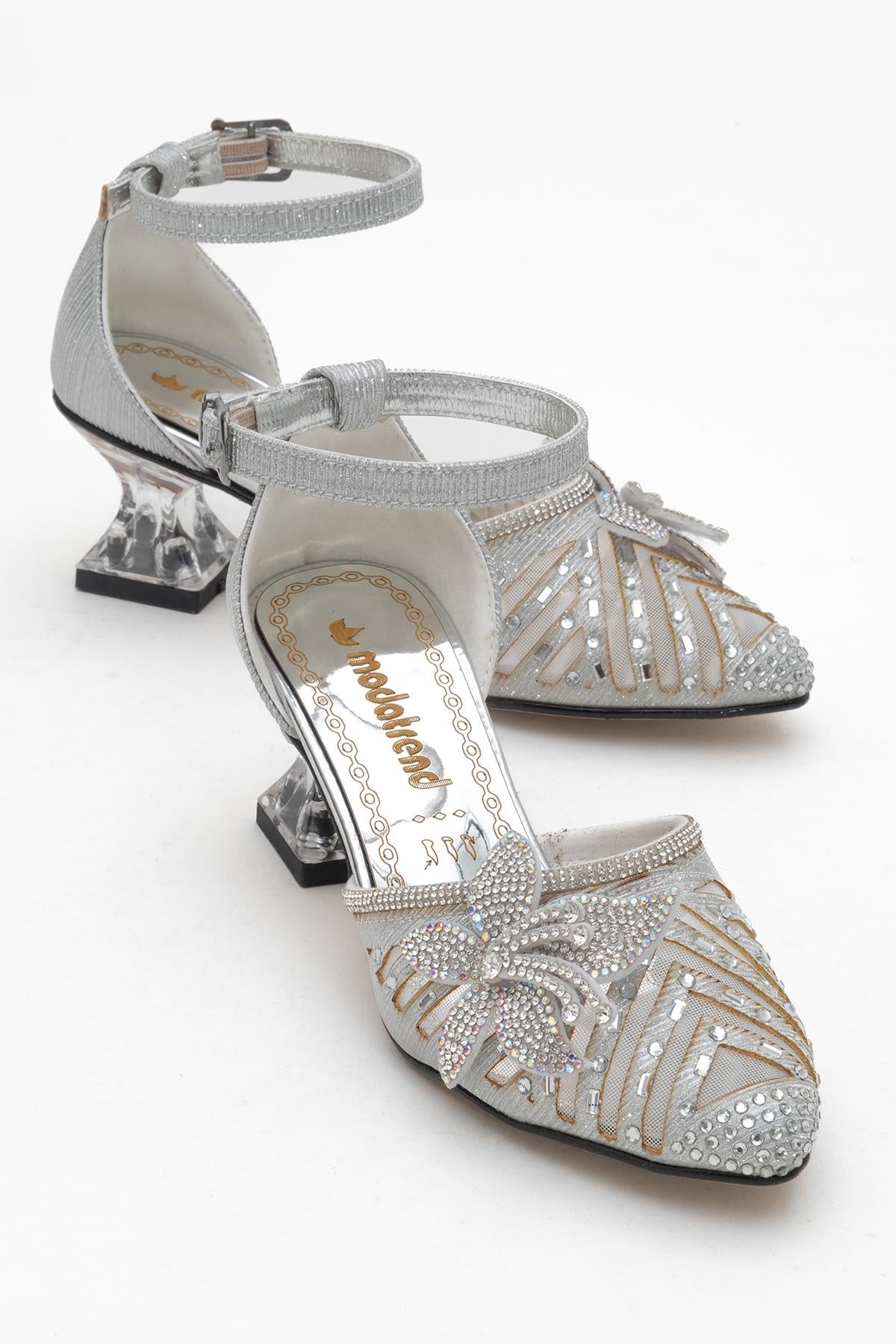 Çocuk Topuklu Ayakkabı GÜMÜŞ SİM