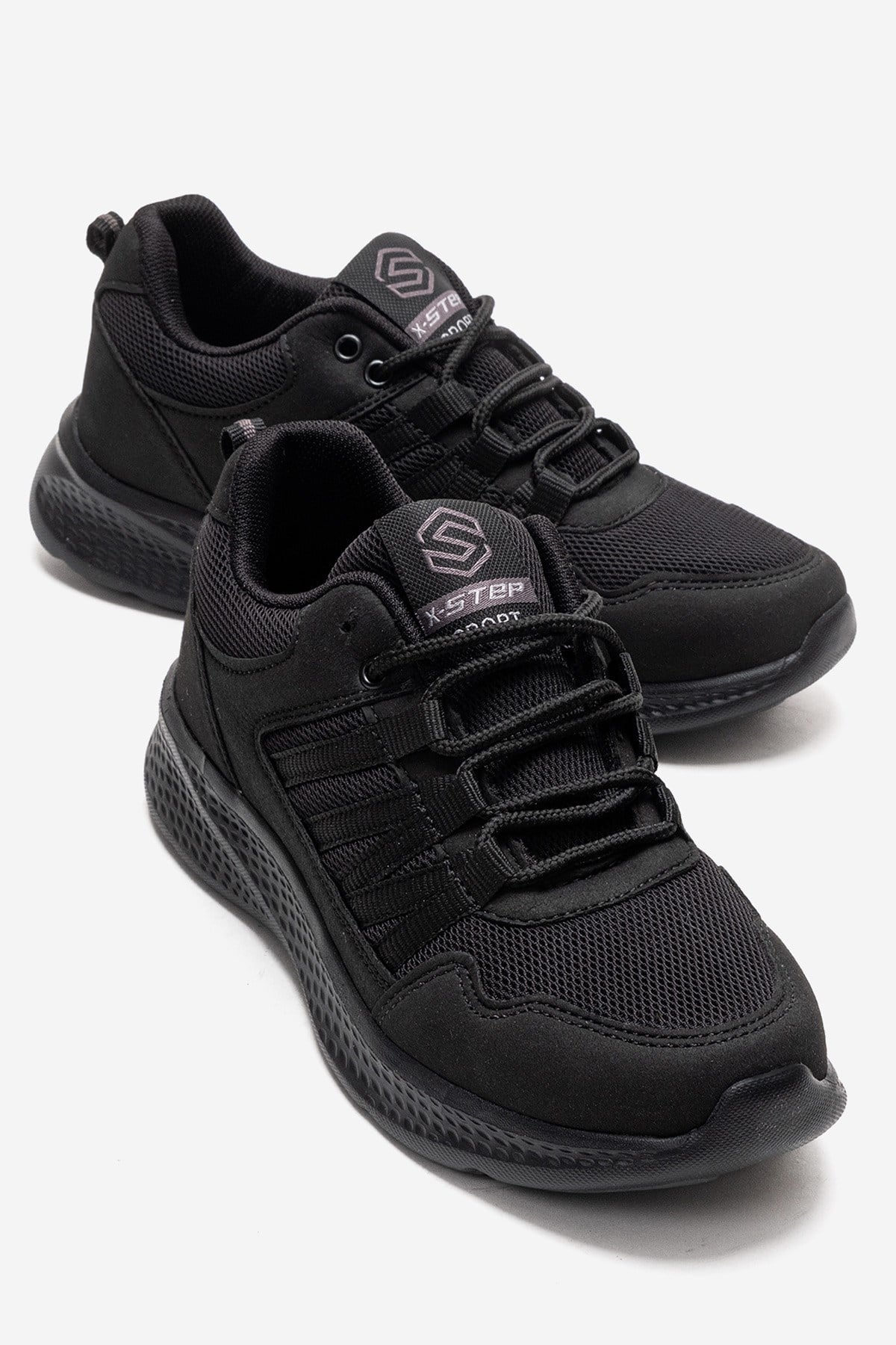 Erkek Bağcıklı Anorak Spor Ayakkabı SİYAH SİYAH