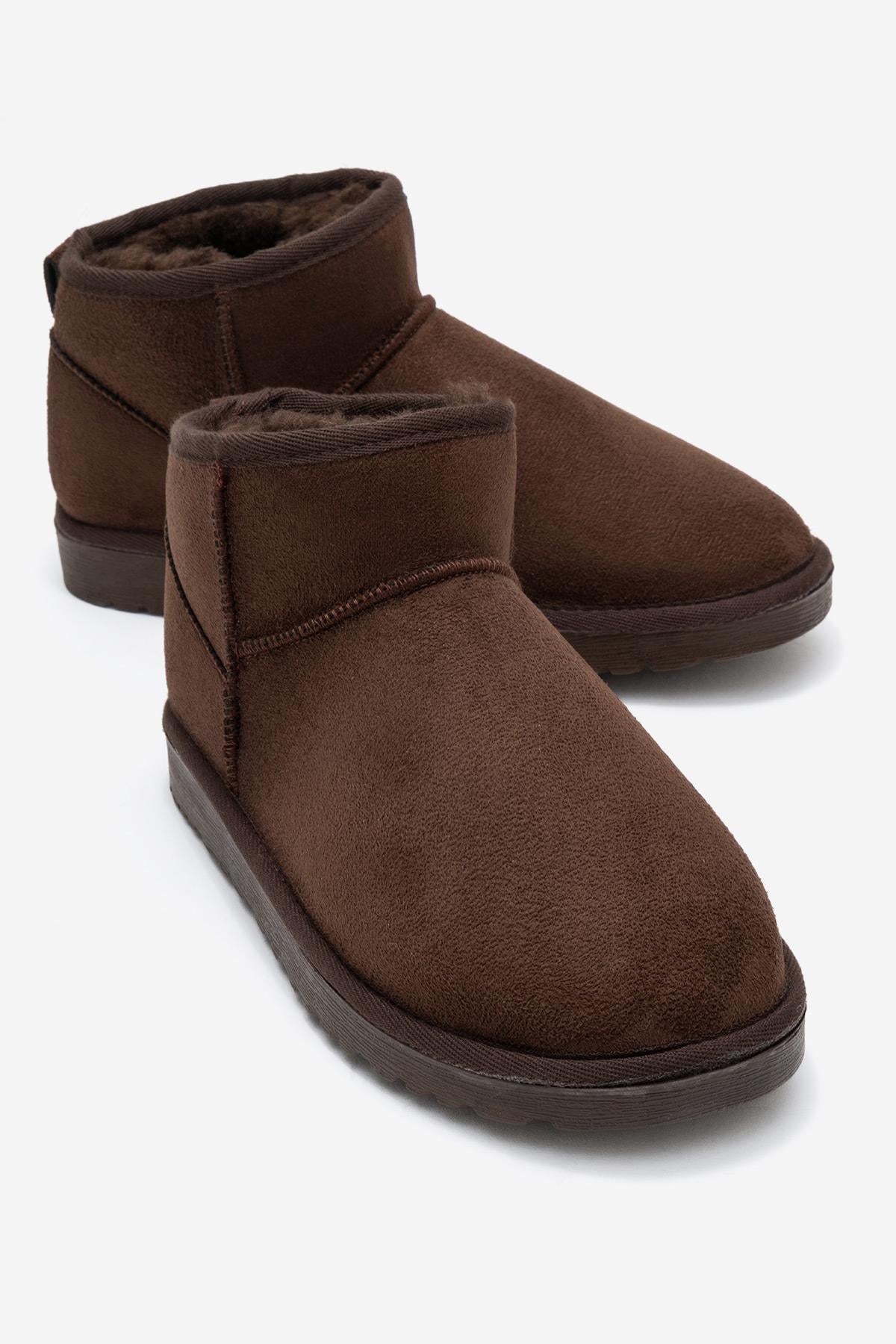 İnce Tabanlı Mini Bot KAHVE