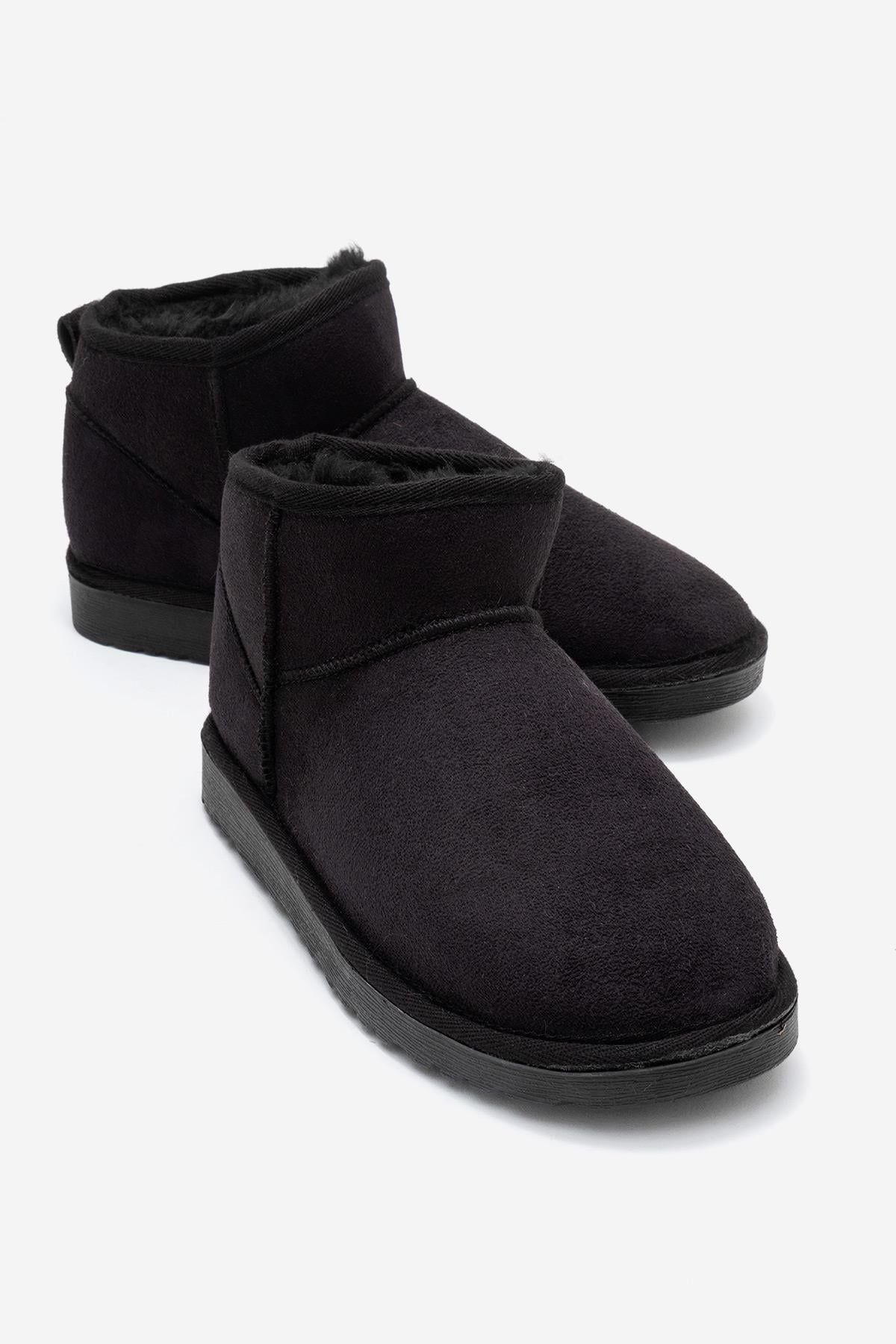 İnce Tabanlı Mini Bot SİYAH