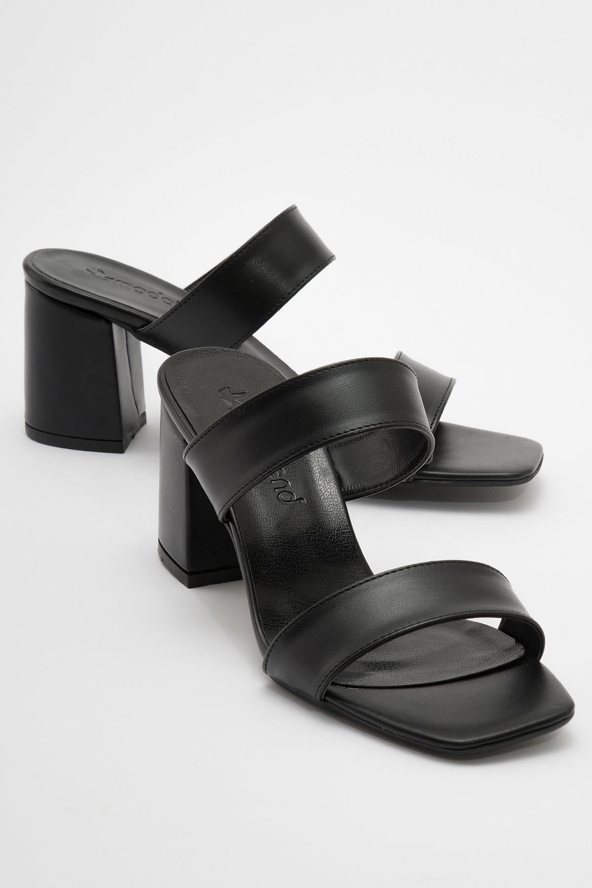 Kadın Sivri Burunlu Stiletto SİYAH CİLT