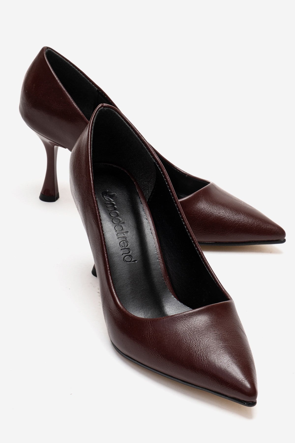 Kadın Stiletto Ayakkabı BORDO KIRIŞIK