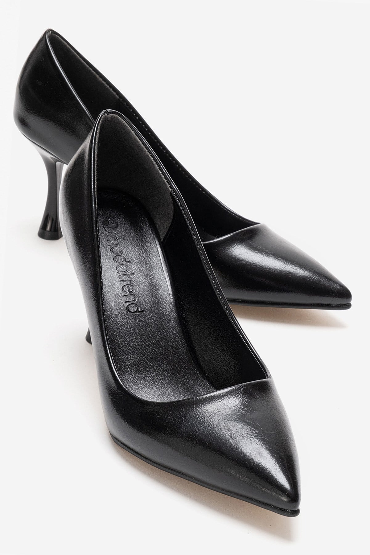 Kadın Stiletto Ayakkabı SİYAH KIRIŞIK