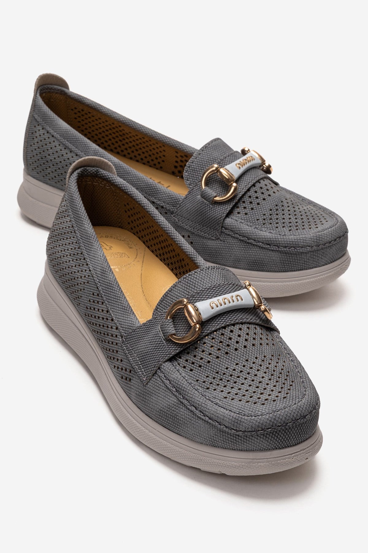 Kadın Zımbalı  Günlük Ayakkabı MAVİ KOT