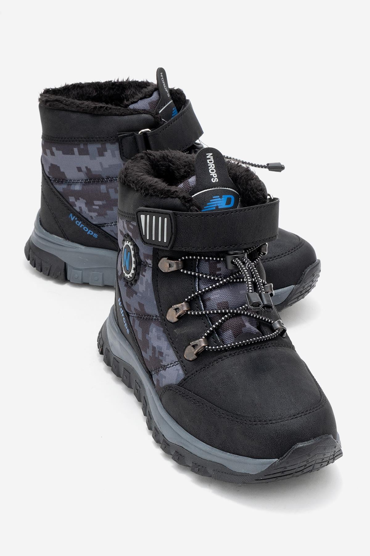 Kancalı Lastikli Çocuk Bot SİYAH SAX