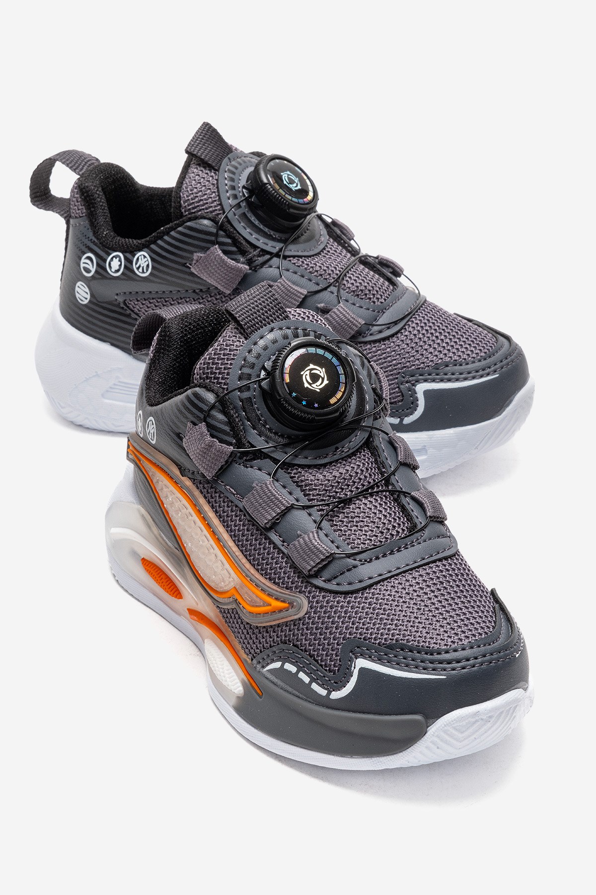 Kilitli Bağcık Anorak Çocuk Spor Ayakkabı 31-35 FÜME ORANJ