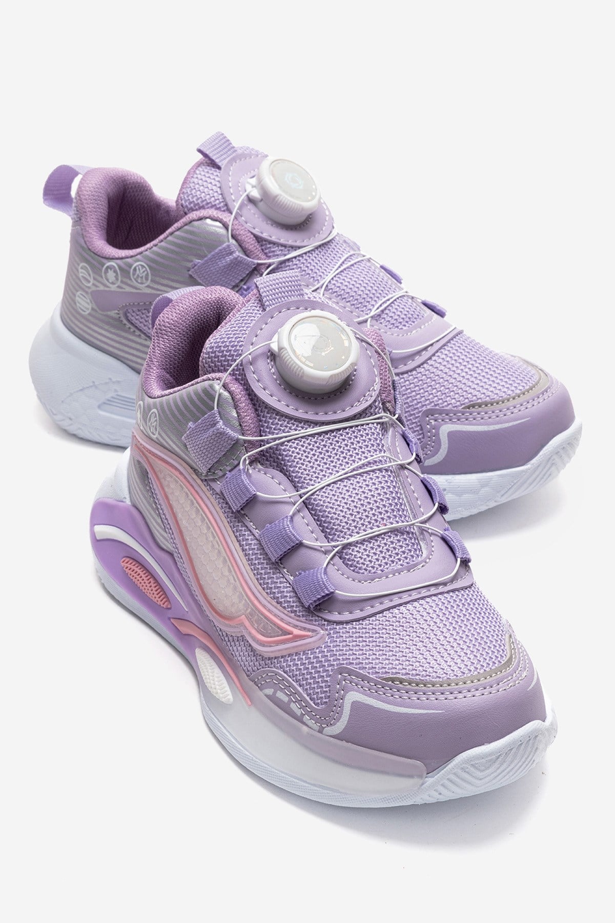 Kilitli Bağcık Anorak Çocuk Spor Ayakkabı 26-30 LİLA PEMBE