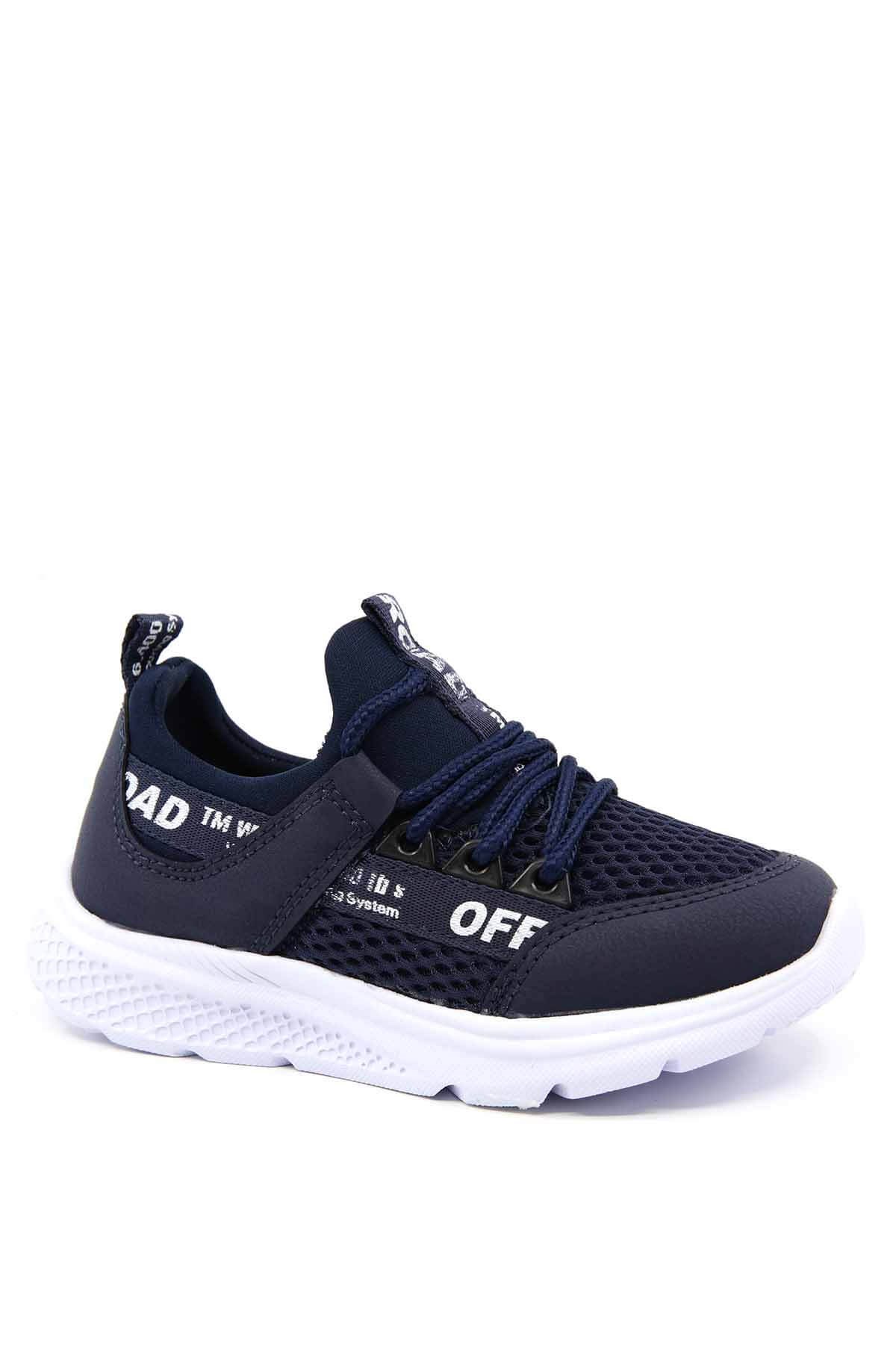 31-35 Çocuk Anorak Spor Ayakkabı E305 LACİ BEYAZ