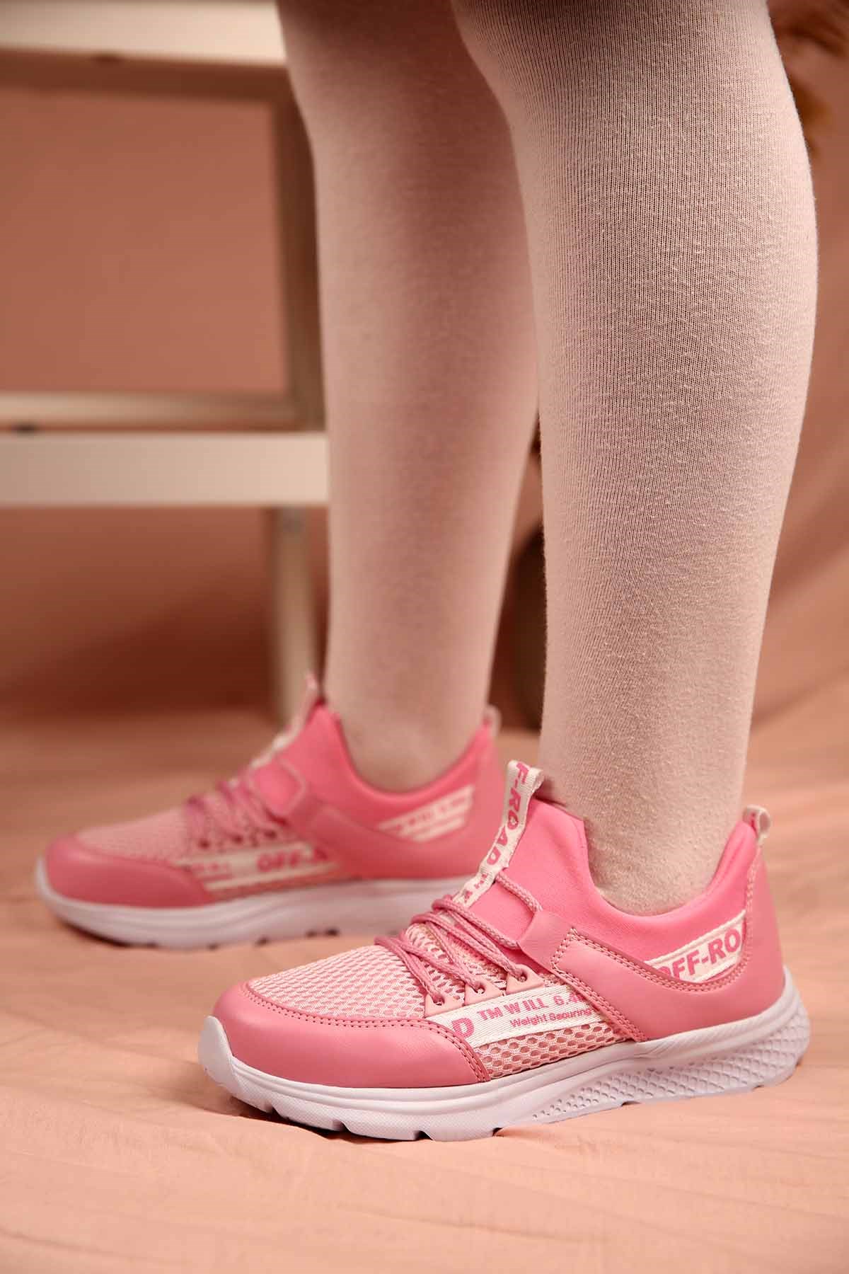 31-35 Çocuk Anorak Spor Ayakkabı E305 PEMBE