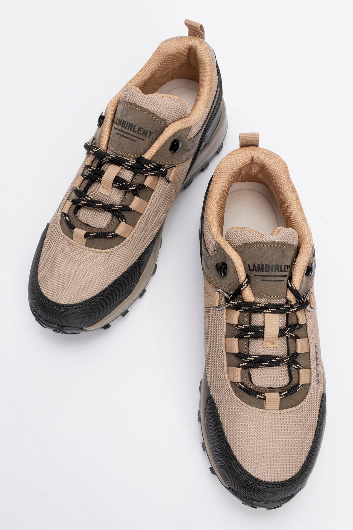 Kaydırmaz Erkek Outdoor Spor Bot BEJ SİYAH