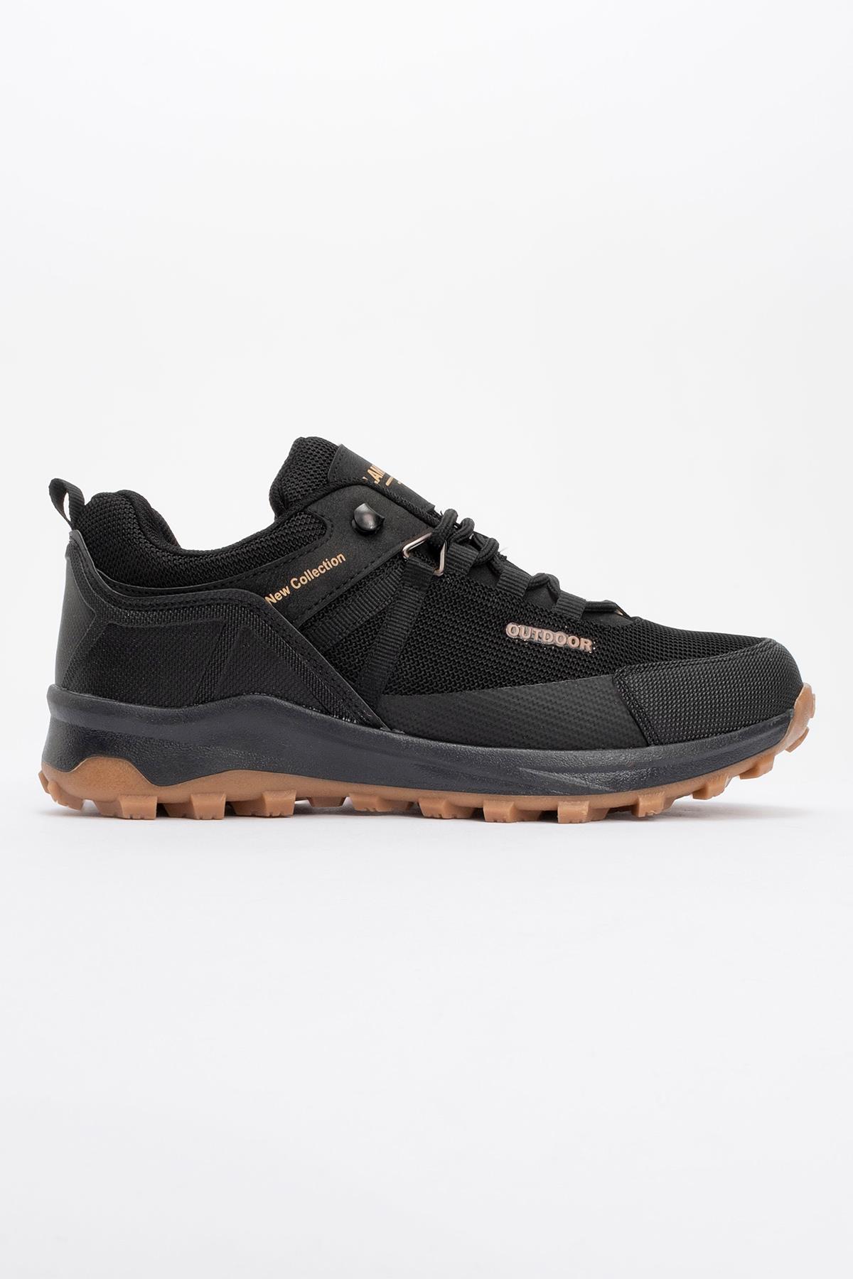 Kaydırmaz Erkek Outdoor Spor Bot SİYAH KREP