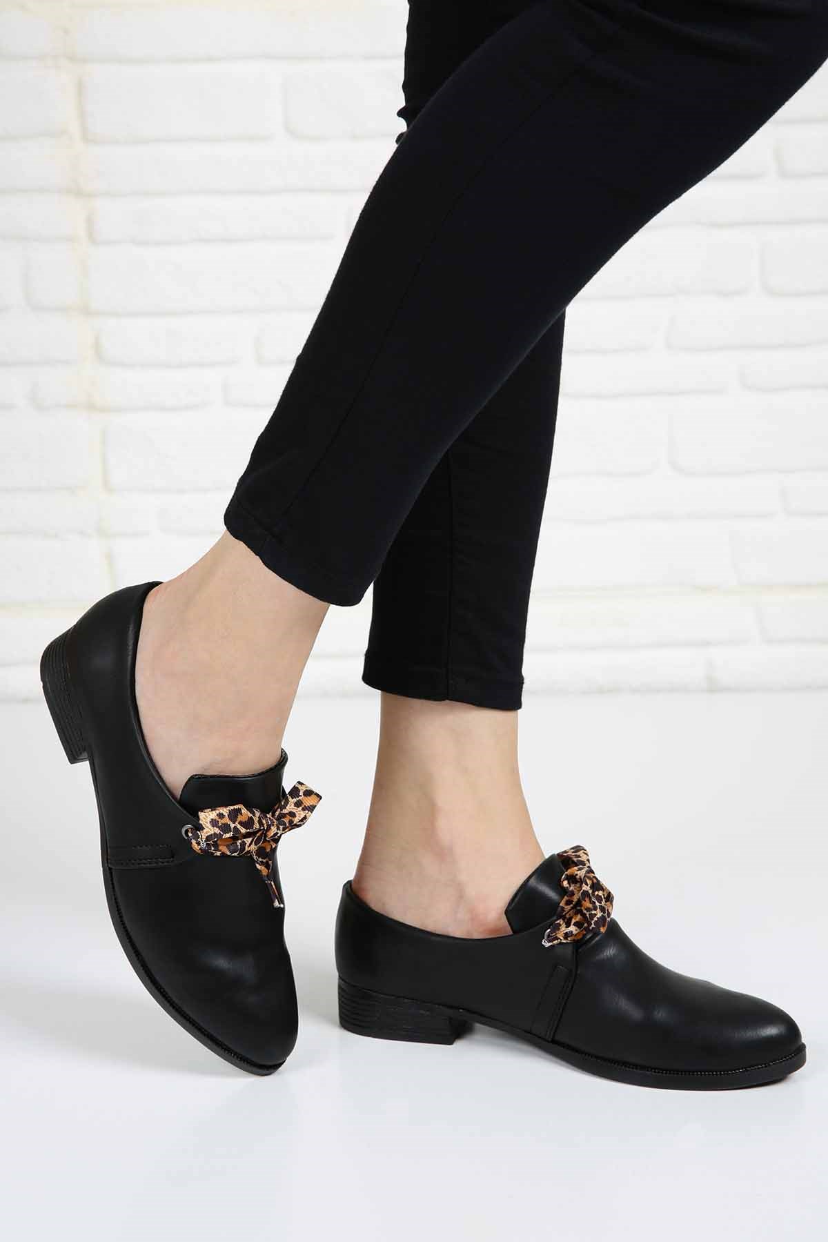 Bayan  Ayakkabı - K207 SİYAH CİLT
