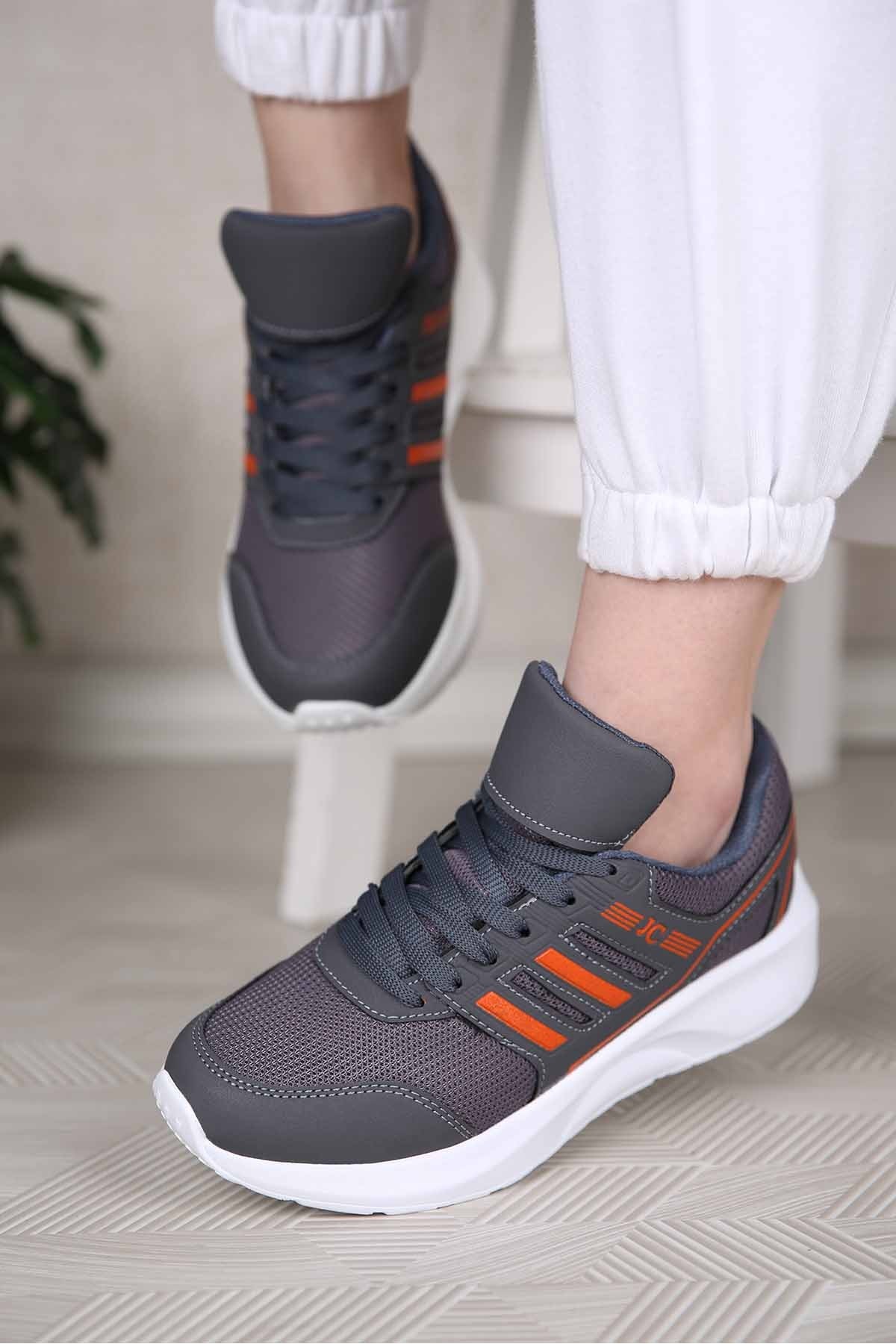 Bayan 2 Bantlı Anorak Spor Ayakkabı  - V510 FÜME TURUNCU