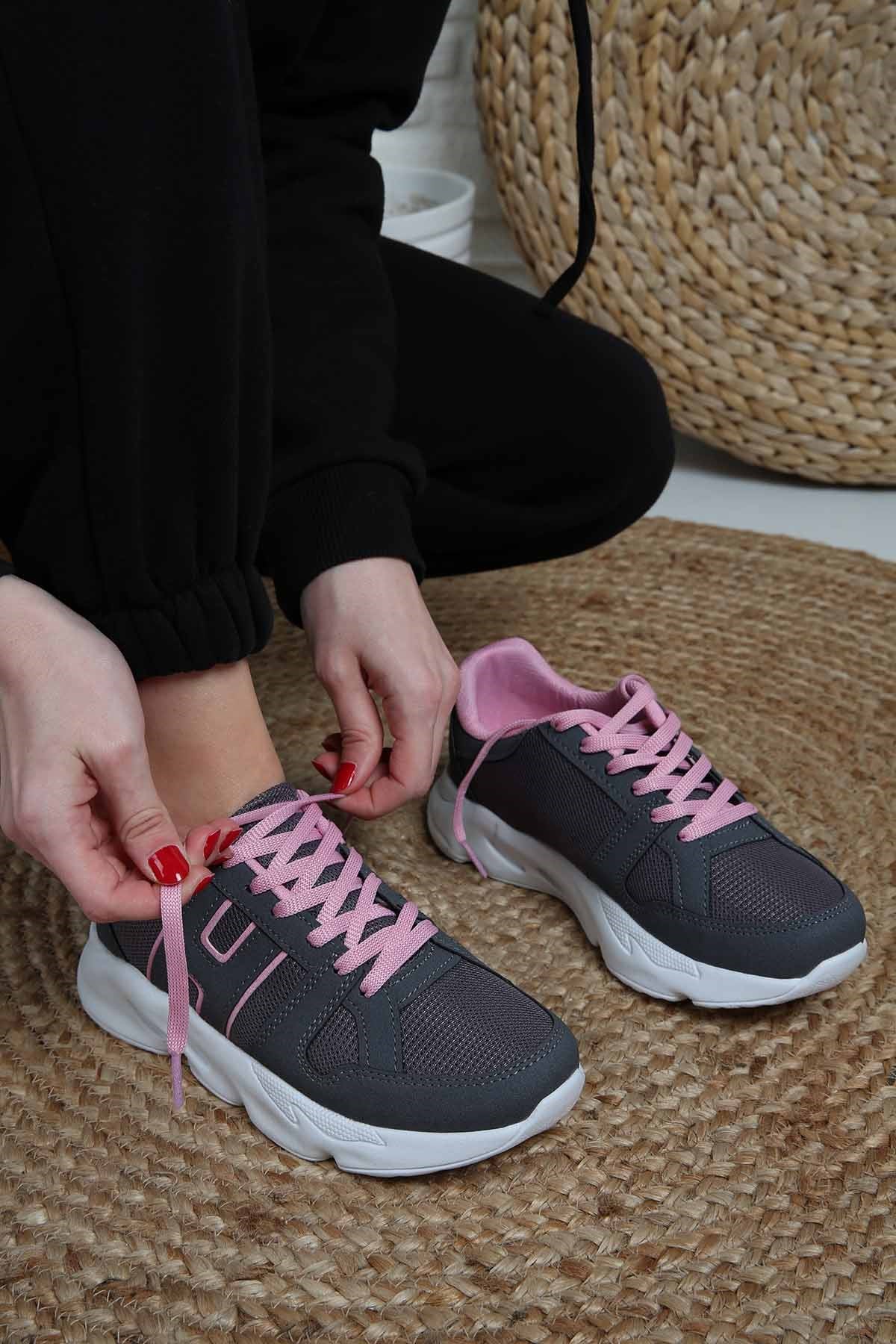 Bayan Anorak Spor Ayakkabı Y1970 FÜME ŞEKER