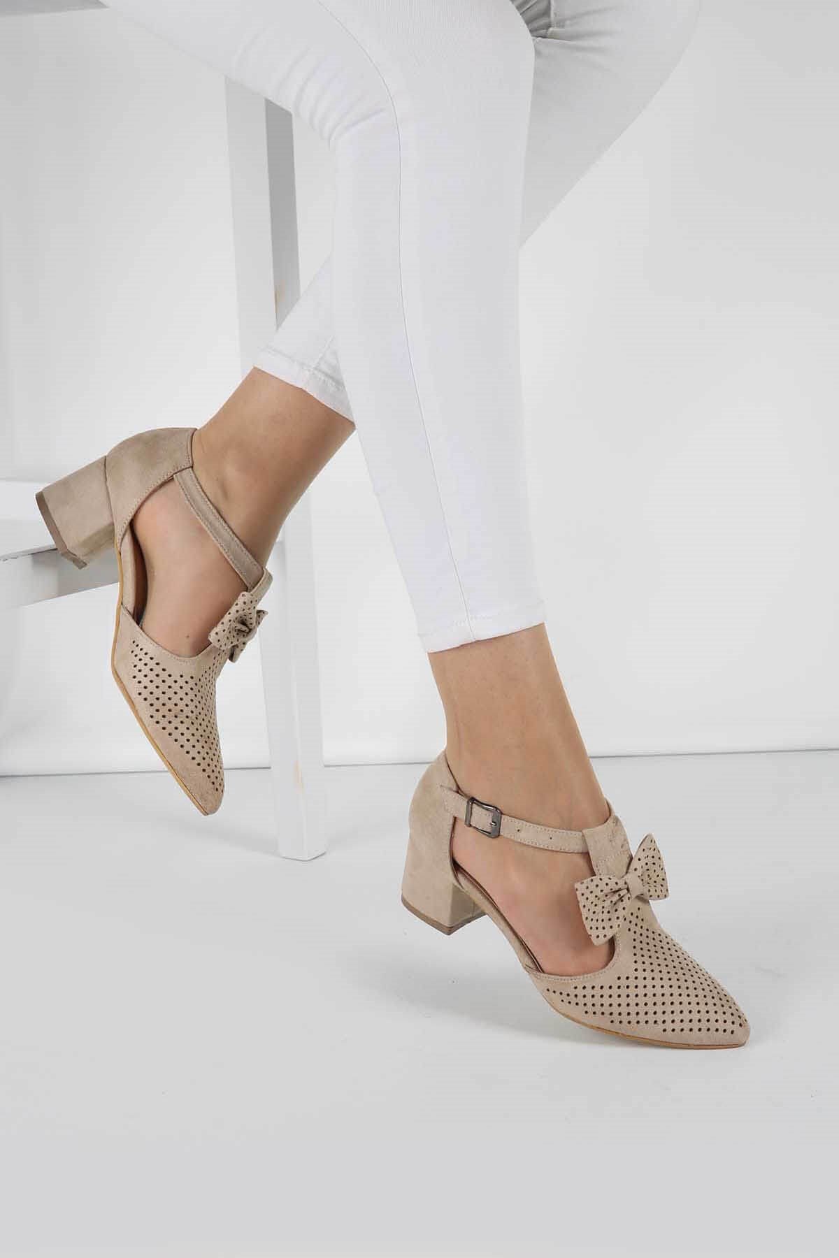 Bayan Ayakkabı - 3107 TEN SÜET