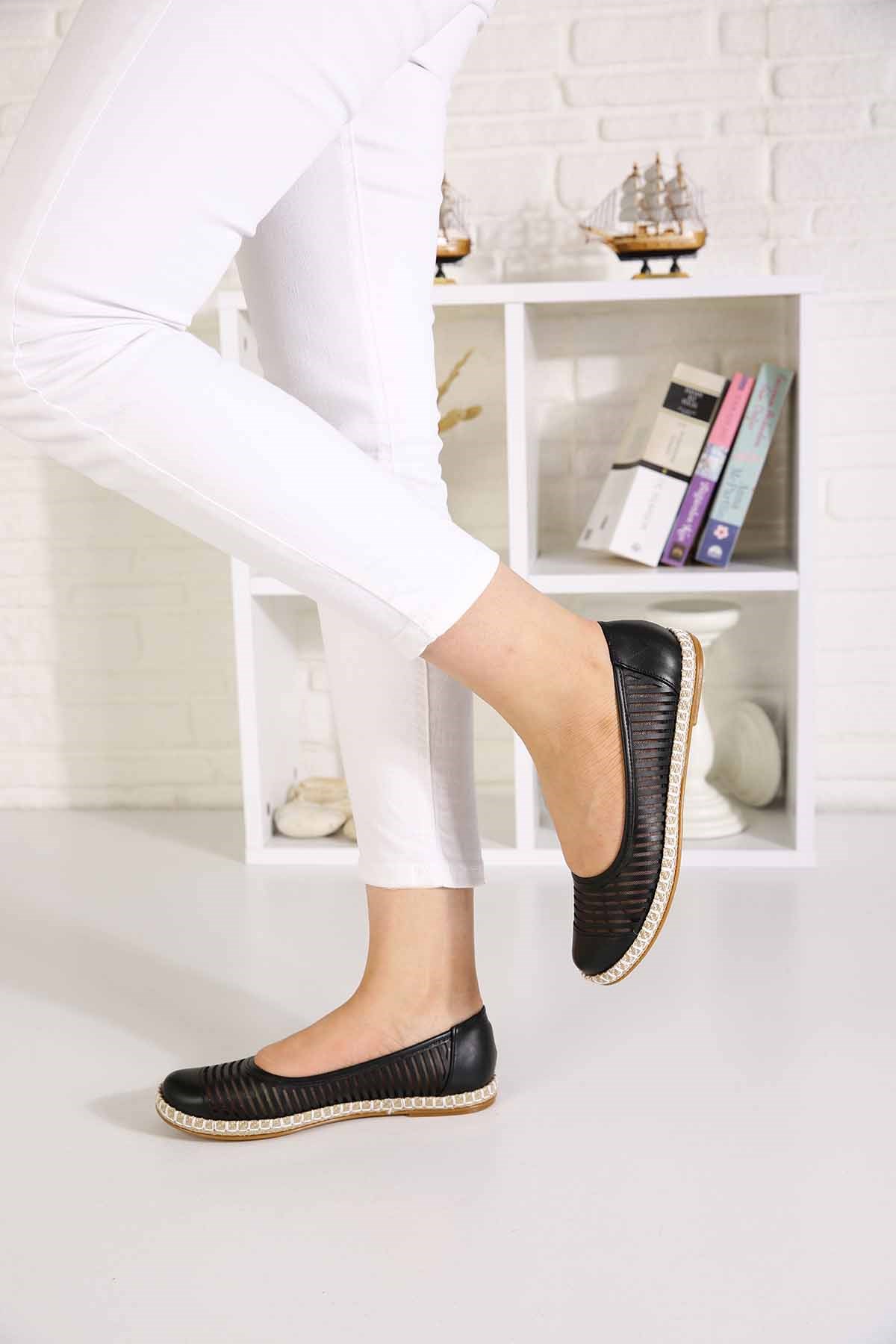 Bayan Babet  - K104 SİYAH CİLT