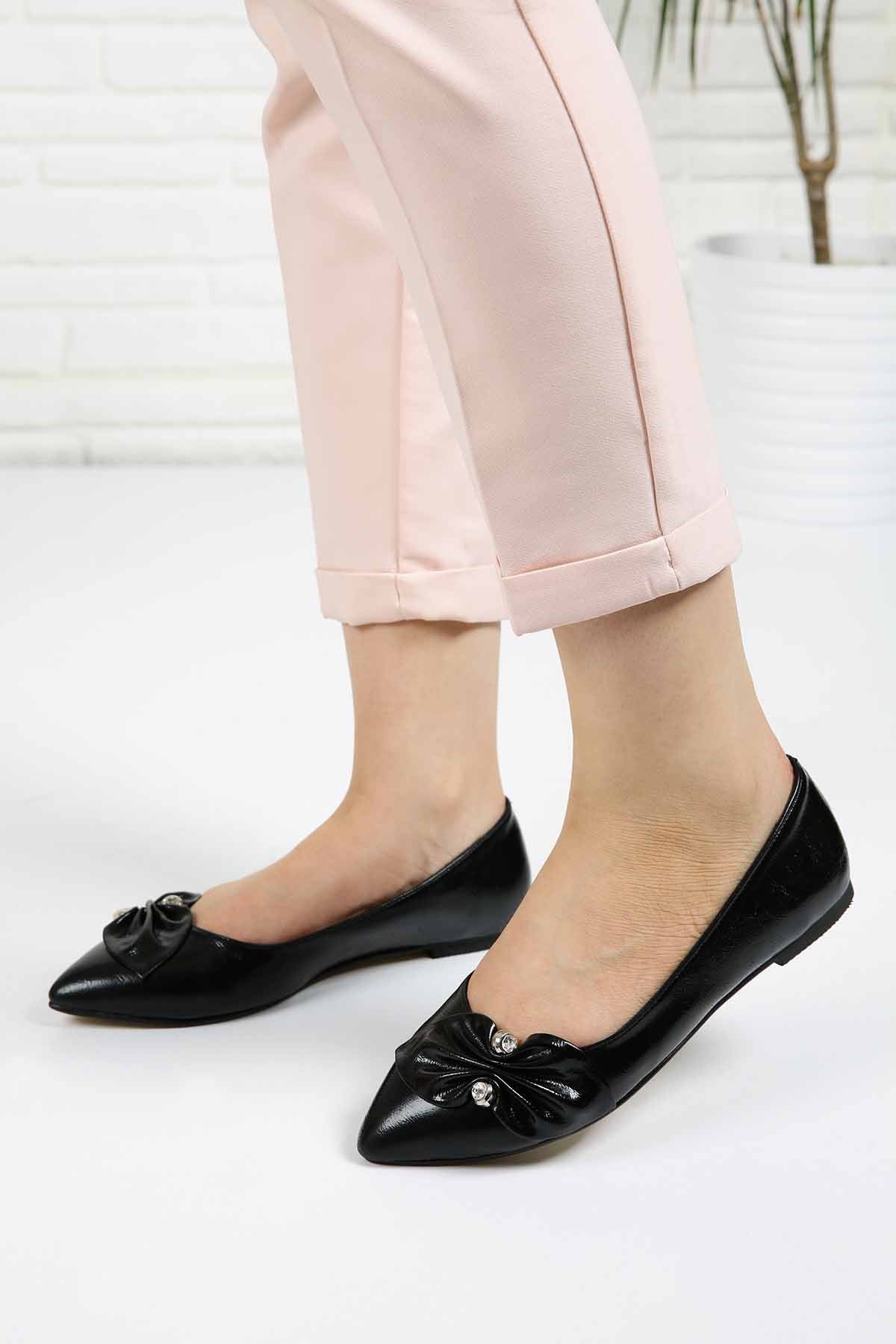 Bayan Babet - N316 SİYAH KIRIŞIK