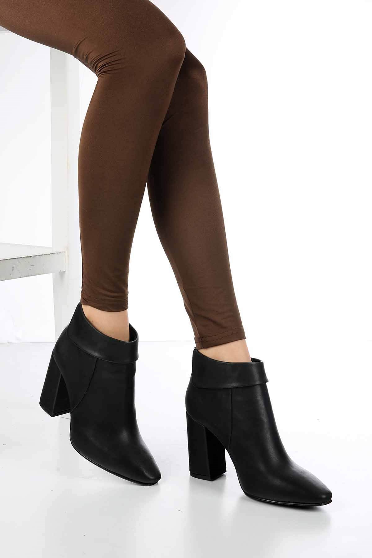 Bayan Bot - 4071 SİYAH CİLT