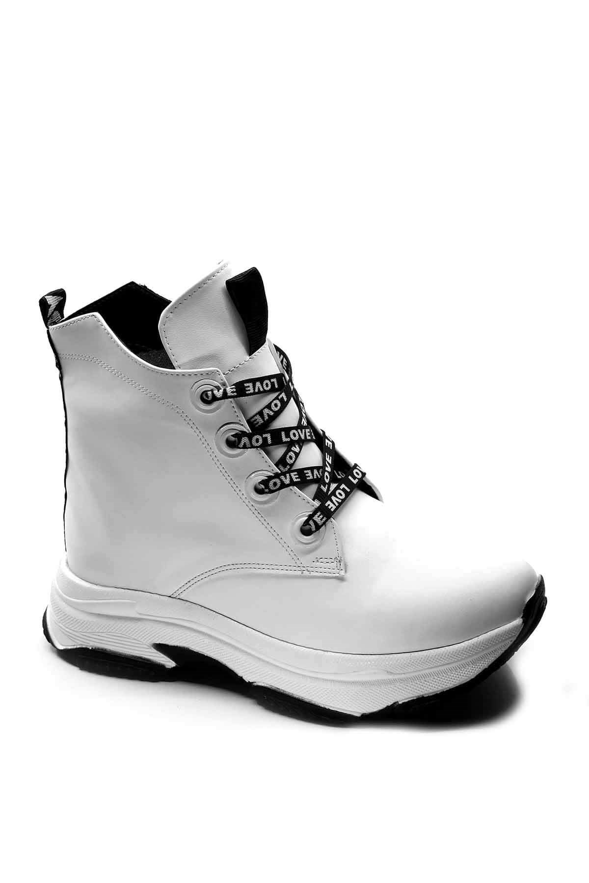 Bayan Bot - F959 BEYAZ CİLT