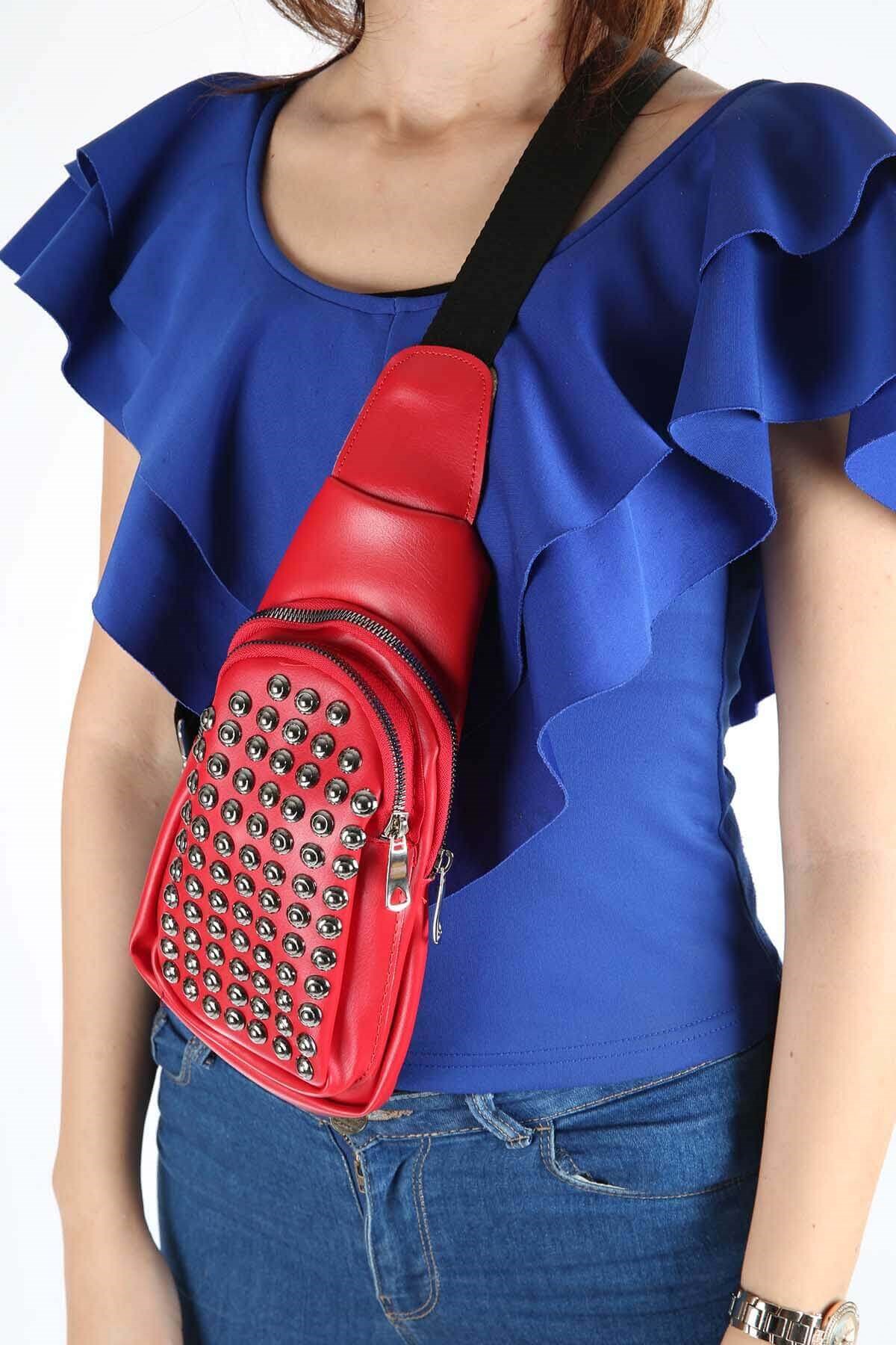 Bayan Çanta - 3795 KIRMIZI CİLT