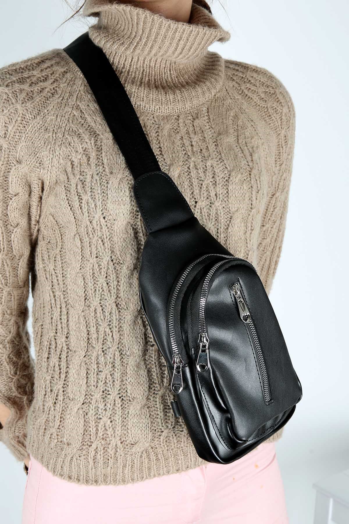 Bayan Çanta - 3796 SİYAH CİLT