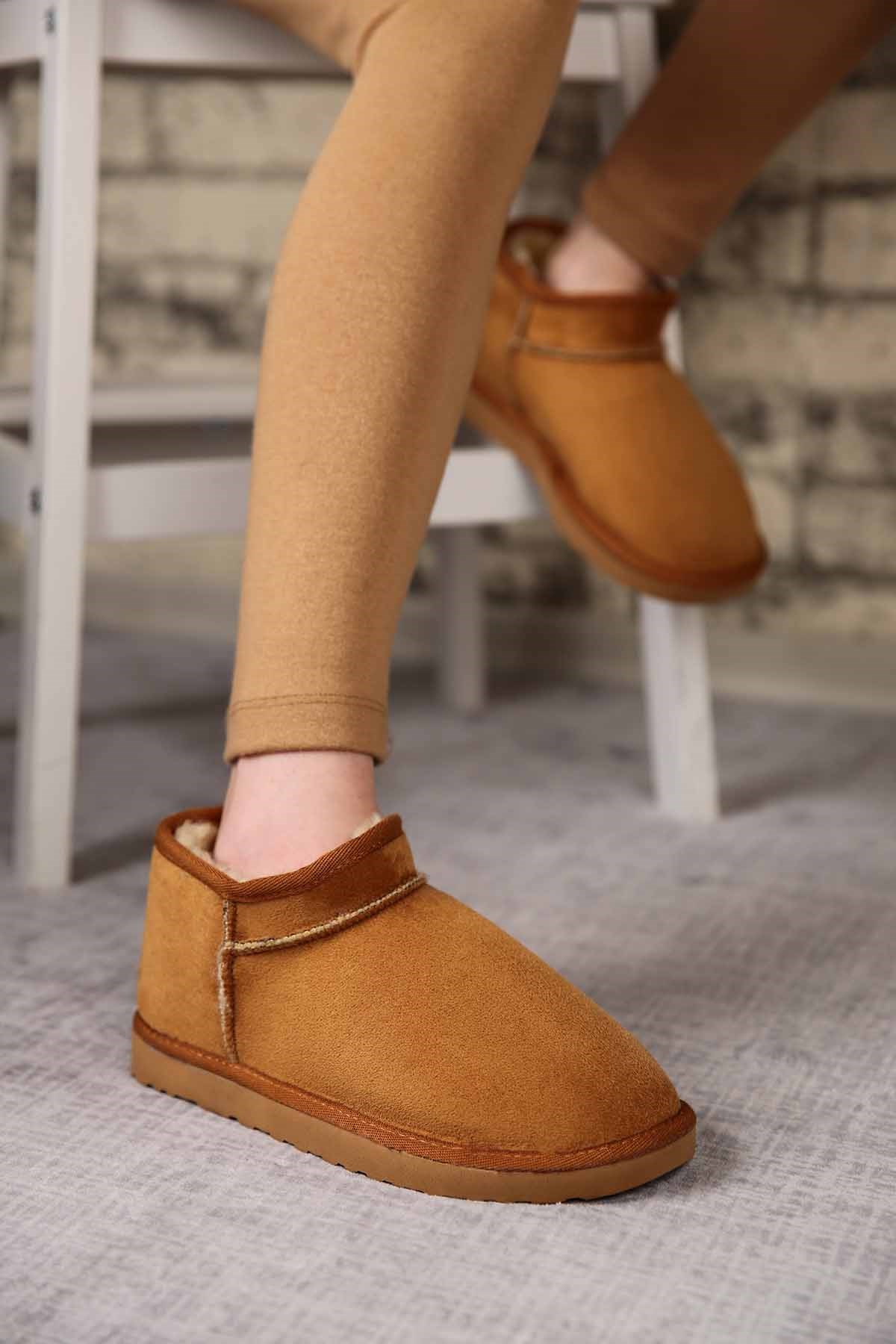 Bayan Kısa Bot TABA SÜET